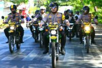 Kapolresta Probolinggo, AKBP AKBP Oki Ahadian, memimpin kegiatan patroli Kamtibmas bareng Polisi RW keliling Kota Probolinggo, (Ist).