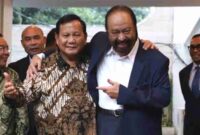 Surya Paloh bersama Presiden Prabowo Subianto, (Ist).