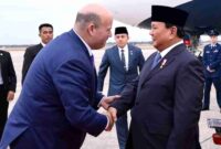 Presiden Prabowo Subianto tiba di Washington DC, disambut sejumlah pejabat Amerika Serikat, diantaranya Penjabat Kepala Protokol, Ethan Rosenzweig, (Ist).