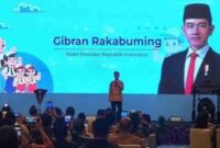 Wakil Presiden, Gibran Rakabuming Raka saat memberikan arahan dalam Rapat Koordinasi Evaluasi Kebijakan Pendidikan di Jakarta, (Ist).