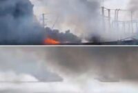 Insiden kebakaran hebat melanda dua kapal nelayan, Kapal Motor Bahtera Makmur dan Kapal Motor Dinda Jaya.(Ist)