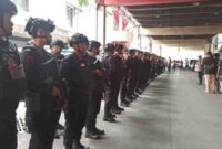 Polda Jatim kerahkan 532 personel gabungan dalam rangka pengamanan rekapitulasi suara yang digelar KPU JATIM di DoubleTree Hotel Surabaya, mulai Senin hingga Selasa (8-10 Desember 2024).(Ist)