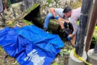 Evakuasi diduga korban tabrak lari di Jl Kenari kota Blitar,(Ist).