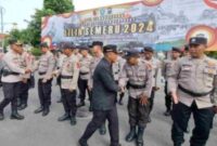 Persiapan operasi lilin Semeru di Alun alun Kota Ponorogo jelang Libur Nataru,(Ist).