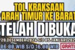 Tol Probowangi Kraksaan-Gending Dibuka untuk Arus Balik Nataru 2024/2025 Pengumuman pembukaan Tol Probowangi
