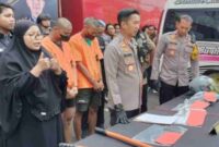 Pelaku pencurian tabung elpiji di wilayah Bojonegoro di amankan polisi,(Ist).