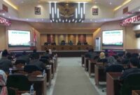 Sidang DPRD Tuban menetapkan jadwal pelatikan Bupati dan Wakil Bupati,(Ist).