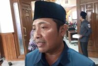 Sugiantoro Ketua DPRD Kab. Tuban ketika diwawancarai oleh awak media,(Ist).