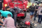 Kecelakaan di Lamongan: Truk Tabrak 2 Motor dan Truk Boks di Sukodadi Kecelakaan di Lamongan