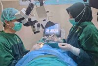Pelaksanaan program sosial opersai mata katarak di RSUD Besuki, (Fia Rahma/Liputansatu.id).