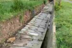 Proyek Senilai 1.9 M di Tuban Jadi Sorotan, Baru Selesai 2 Bulan Sudah Ambruk!! Kondisi saluran yang merupak proyek APBD di Desa Maibit