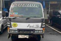 Truk yang diduga digunakan dalam kasus penyalahgunaan BBM bersubsidi, yang sebelumnya sempat ditahan di Polres Tuban, (Assayid Annazili/Liputansatu.id).