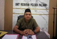 Kanit Reskrim Polsek Palang Ipda Sugiyanto, saat dikonfirmasi terkait teror komplotan maling di desa Tegalbang, Palang, Tuban, (Assayid Annazili/Liputansatu.id).
