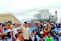 Presiden Prabowo Subianto mersmikan Smelter Emas Freeport di Gresik,(Ist).