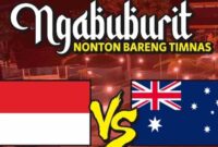 Nobar Timnas, Australia vs Timnas Indonesia,(Tangkapan Layar).