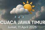 Cuaca Jawa Timur Hari Ini, Jumat 11 April 2025: Hujan Ringan Disertai Petir Prakiraan cuaca jawa timur 11 april 2025