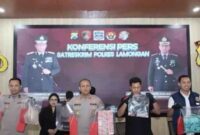 Kepolisian Resor (Polres) Lamongan ungkap kasus TPPO pria asal tuban yang menjual istrinya lewat media sosial pada Kamis, 24 April 2025,(Assayid Annazili/Liputansatu.id).