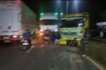 Jalur Ringroad Tuban Rusak Parah, Truk Terjebak dan Arus Lalu Lintas Dialihkan ke Dalam Kota Kemacetan di jalur ringroad Tuban