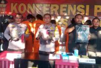 Konferensi pers, Polres Tuban Tangkap 8 Pelaku Kriminal dalam Operasi Pekat 2025,(Assayid Annazili/Liputansatu.id).