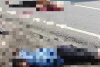 Dua pelajar asal Lamongann menjadi korban kecelakaan maut di jalan raya widang-babat,(Assayid Annazili/Liputansatu.id).