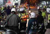 Satlantas Polres Tuban tindak ribuan pelanggaran dalam Operasi Patuh Semeru 2025 yang digelar mulai tanggal 14 hingga 27 Juli 2025,(Assayid Annazili/Liputansatu.id).