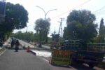 Proyek peningian muka jalan Letda Sucipto Tuban