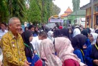 Wakil Bupati Tuban, Joko Sarwono dalam acara pembukaan Masa Orientasi Sekolah Rakyat Tuban, (Aji Swasto/Liputansatu.id).