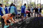 Warga Desa Jadi Tuban Gotong Royong Bangun Jalan Rusak dengan Uang Jimpitan Warga Desa Jadi Tuban Gotong Royong Perbaikan Jalan Rusak
