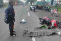 Kecelakaan Jalan Tuban-Widang Tuban, (Aji Swasto/Liputansatu.id).
