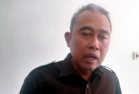 Ketua Komisi III DPRD Tuban, Tulus Setyo Utomo, saat memberikan keterangan terkait polemik distribusi pupuk subsidi,(Aji Swasto/Liputansatu.id).