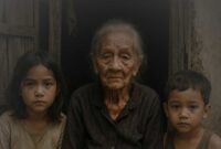 Seorang nenek di Tuban berjuang merawat dua cucu kembarnya, hidup dalam keterbatasan namun penuh keteguhan, (Gambar: ilustrasi/ai).