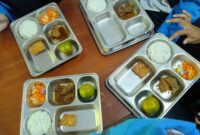 Ransum MBG yang dibagikan di salah satu sekolah Tuban, (Assayid Annazili/Liputansatu.id).