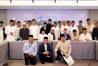 Para pengurus dan tokoh PBNU usai mengikuti pertemuan internal organisasi yang membahas isu strategis dan dinamika terbaru di tubuh PBNU. (Fia Rahma/Liputansatu.id).