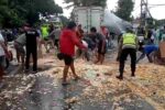 Evakuasi Dramatis Kecelakaan Adu Banteng Dua Truk di Pantura Situbondo Evakuasi kecelakaan lalu lintas Pantura Situbondo