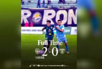 Persatu Tuban berhasil mengawali Liga 4 dengan Kemenangan 2 - 0 atas tamunya, Bojonegoro FC di Stadion Tuban Sport Center,  (Persatu/Liputansatu.id).