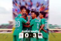 Pasuruan United berhasil mengalahkan Tuan rumah Persatu Tuban dalam lanjutan Liga 4 Jatim. Hasil ini memastikan Persatu Tuban gagal melangkah ke babak selanjutnya, (Assayid Annazili/Liputansatu.id).