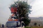 DLHP Tuban Kembali Tertibkan Kabel Internet Ilegal di Tiang PJU Penertiban Kabel Internet Oleh Petugas DLHP Tuban di Kecamatan Merakurak