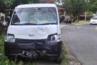 Kondisi kendaraan MBG yang ringsek usai terlibat kecelakaan.