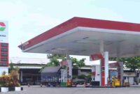 Kondisi di SPBU Jalan Pahlawan Tuban terlihat lengang, lantaran stok BBM jenis solar kosong, (Assayid/Liputansatu.id).