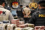 Operasi Senyap Negara di Madura: 271 Pabrik Rokok Disasar, Dugaan ‘Peternakan Pita Cukai’ Terungkap Ilustrasi operasi penindakan rokok ilegal oleh KPK dan Polri dengan barang bukti pita cukai dan uang di Jawa Timur