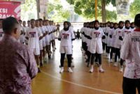 Seleksi Paskibraka Tuban 2026 di GOR Rangga Jaya Anoraga diikuti 135 siswa hasil penyaringan dari 390 pendaftar, (Assayid Annazili/Liputansatu.id).