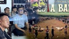 Puluhan warga mengikuti nobar film dokumenter Pesta Babi: Kolonialisme di Zaman Kita di Balai Wartawan Tuban, Sabtu (16/05/2026) malam, (Assayid Annazili/Liputansatu.id).