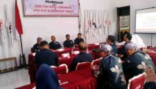 Suasana monitoring dan evaluasi (monev) PMI Wilayah V Surabaya bersama UDD PMI Tuban dalam upaya peningkatan mutu pelayanan donor darah dan standarisasi pengelolaan darah, Kamis (21/5/2026), (Assayid Annazili/Liputansatu.id).