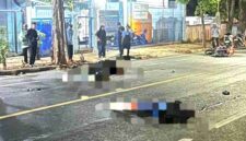Kondisi korban masih terkapar di jalan dr Wahidin Sudirohusodo Tuban usai terlibat kecelakaan di malam pergantian tahun baru islam, (Ist).
