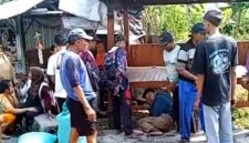 Aksi pencurian gabah di Desa Sugihwaras, Kecamatan Jenu, Tuban, berhasil digagalkan. Pelaku yang membawa kabur dua karung gabah ditangkap warga setelah terjatuh saat kabur, (Aji Swasto/Liputansatu.id).