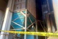 Area silo sekam di lingkungan PT Lumbung Pangan Sejati, Kecamatan Rengel, Kabupaten Tuban, yang menjadi lokasi kecelakaan kerja hingga menewaskan seorang pekerja lanjut usia berinisial Kondo (78), (Assayid Annazili/Liputansatu.id).