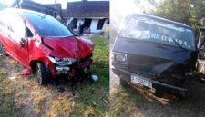 Kondisi dua kendaraan nampak ringsek usai adu banteng di jalan Merakurak-Kerek, Kecamatan Merakurak, (Aji/Liputansatu.id).