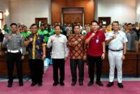 Sosialisasi Program Pembebasan Pajak Daerah Tahun 2026 Pemkab Tulungagung dihadiri unsur Forkopimda, OPD, instansi terkait, camat, serta perwakilan masyarakat dan komunitas ojek online, (Hendra/Liputansatu.id).