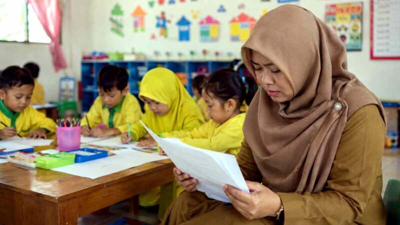 Guru PAUD di Kabupaten Tuban masih menunggu pencairan insentif yang belum diterima sejak Januari 2026, (Ilustrasi/Liputansatu.id).