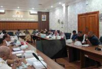 Suasana hearing di Komisi B DPRD Tulungagung (gambar : ist.)
